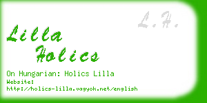 lilla holics business card